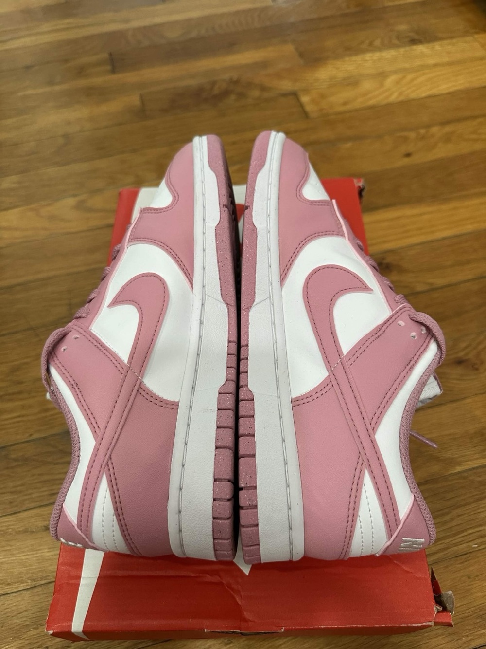 *Used* Nike Dunk Low Women White Pink (DD1873-112) Size 8W - Picture 6 of 11